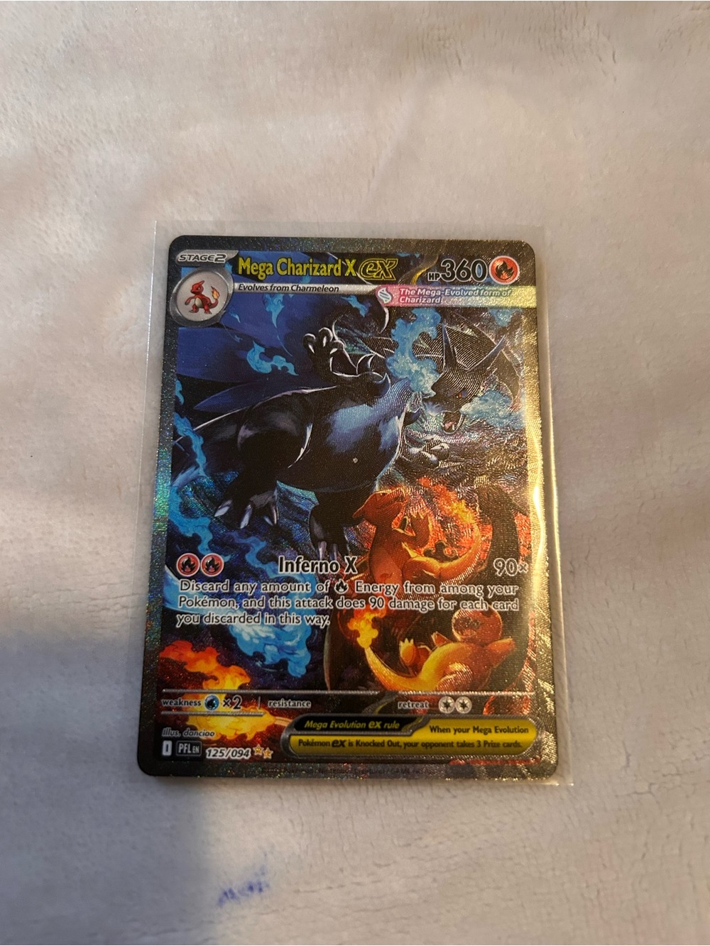 Error printed Charizard card